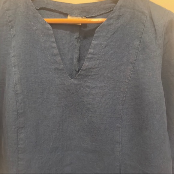 Len.Ok Navy Linen Dress - Picture 3 of 6